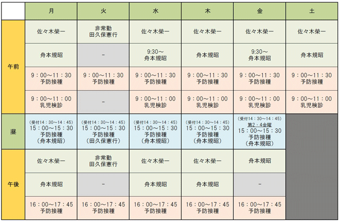 診療時間　午前の診療　9：00～12：00、午後の診療　16：00～18：30